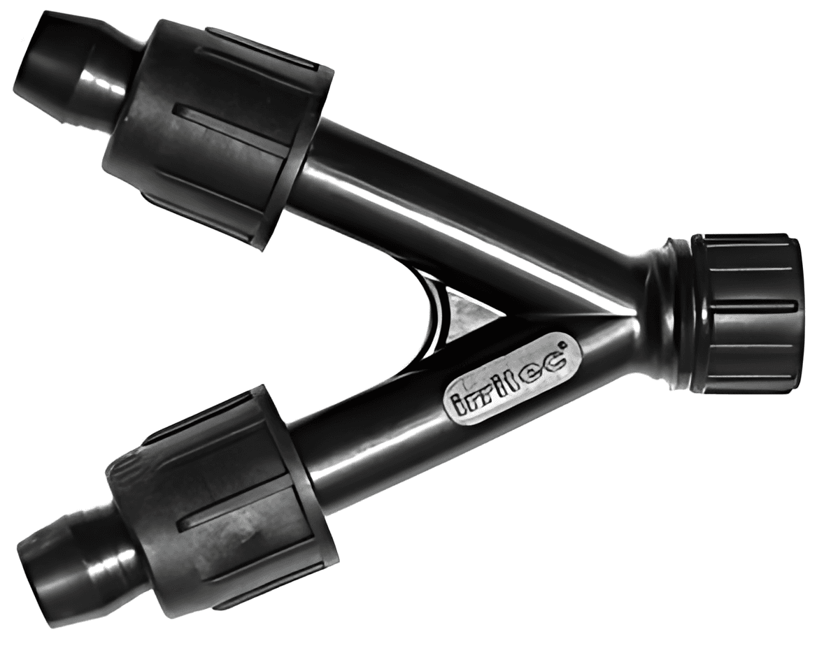 Hose x female hose swivel Y connector
