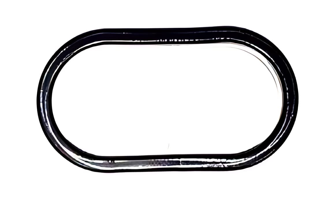 Oval end closure