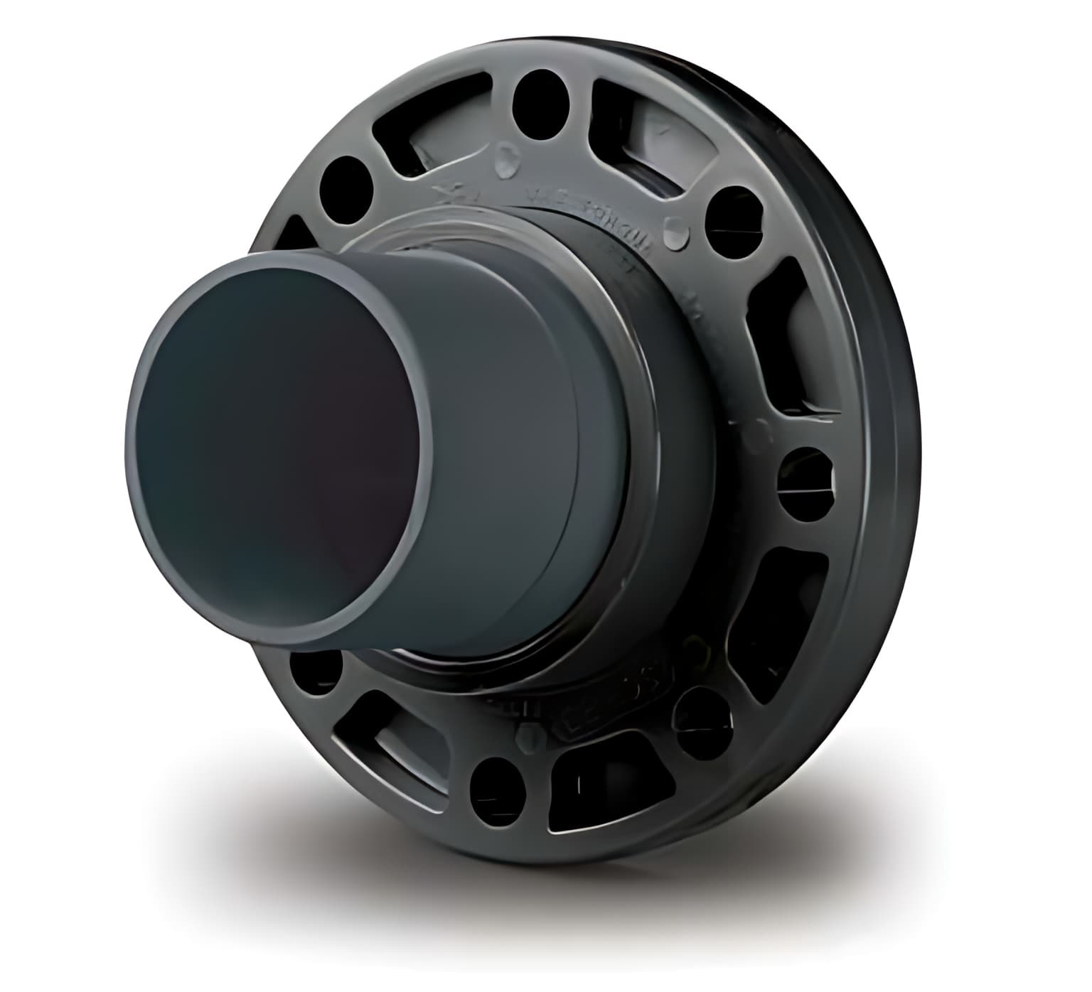 Lay flat insert flange adapters