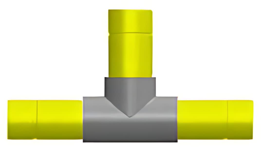 Restrained Joint PVC reducing tee